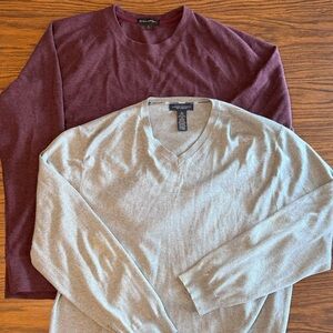 Banana Republic Mens Sweater & Shirt Bundle/Lot Size XL